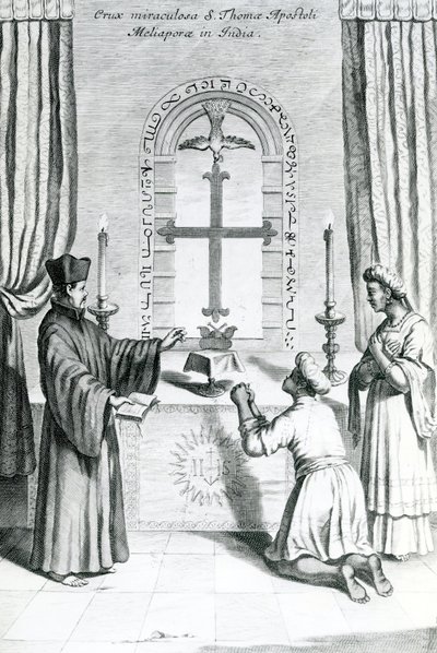 The Shrine of Saint Thomas at Meliapore by Athanasius Kircher
